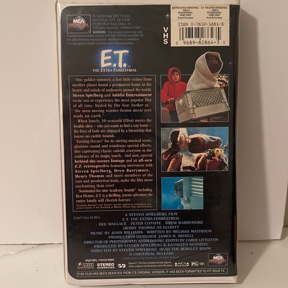 1982 E.T. VHS Movie - Picture 2 of 4